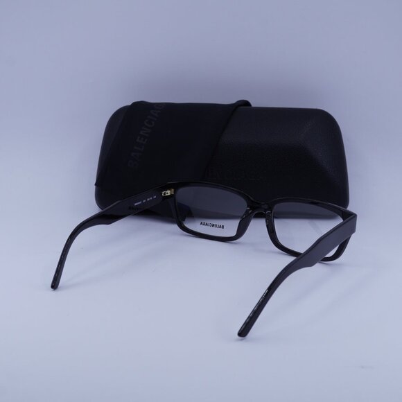 Balenciaga BB0065O 001 Rectangle Eyeglasses 55mm - Black - Picture 9 of 9